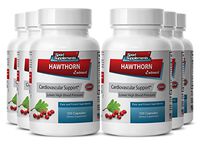 Garlic Extract - Hawthorn Berry Extract 720 Capsules - Improves Blood Circulation (6 Bottles)