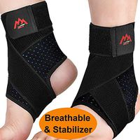 Ankle Brace, 2pcs Breathable & Adjustable Ankle Support for Men & Women, Strong Compression Ankle Support Wrap for Sprained Ankle, Plantar Fasciitis, Sports.