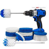 RotoScrub 10-Pc All-in-One Home Cleaning Drill Accessory Combo Kit