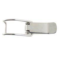uxcell 2 Pcs Case Box Metal Silver Tone Spring Loaded Draw Latches