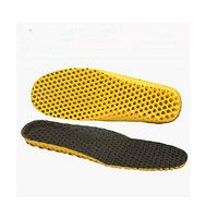 1Pair Stretch Breathable Deodorant Shoe Insoles Running Cushion Height Increasing Insoles Pad Sport Shoe Insert Arch Support (Black, 44)