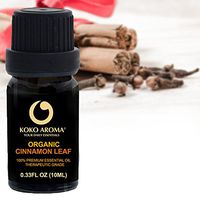 KOKO AROMA Organic Cinnamon Leaf Essential Oil (10mL) (Organic Cinnamon Leaf)