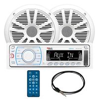 Boss Audio Mck1307w.6 Marine Digital Media Am/Fm Receiver; Pair Of 6.5" Mr6w Speakers & Mrant10 Antenna