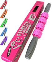 The Muscle Roller Stick Massage Stick Roller | Foam Roller Alternative for Athletes and Runners - Neck and Back - Advanced Pink