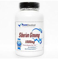 Siberian Ginseng 1000mg // 100 Capsules // Pure // by PureControl Supplements