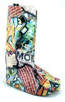 My Recovers Walking Boot Cover for Fracture Boot, Fashion Cover in Graffiti, Tall Boot, Made in USA, Orthopedic Products Accessories (X-Small)