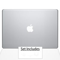 The Decal Guru Beach Babes MacBook Decal Vinyl Sticker - 11" MacBook Air - White (0216-MAC-11A-W)