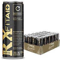 FITAID Rx Recovery Blend + Creatine | Contains BCAAs, Glucosamine, Omega-3s, Green Tea | 100% Clean, Paleo Friendly, Vegan & Gluten-Free | No Artificial Flavors or Sweeteners | 12 Fl Oz (Pack Of 24)