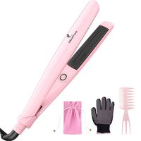 MiroPure Infrared Ceramic Flat Iron Hair Straightener for All Hair Types with Six Heat Settings + LED Display+Auto Shut-Off Function for Straightening Hair and Adding Shine