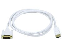 Monoprice 6ft 28AWG DisplayPort to DVI Cable - White