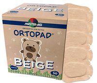 Ortopad Bamboo Beige Eye Patches - Junior Size (50 Per Box)