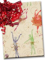 30" X 15' Sugar Plum Fairies Gift Wrap