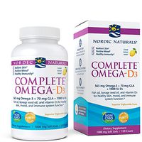 Nordic Naturals - Complete Omega-D3, Additional Bone, Mood, and Immune Support, 120 Soft Gels