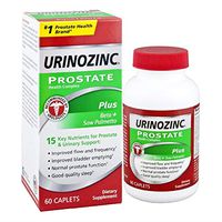 Urinozinc Plus - Prostate Supplement with Beta Sitosterol & Saw Palmetto – Reduce Frequent Urination Concerns & Support your Prostate Health, 60 Caplets
