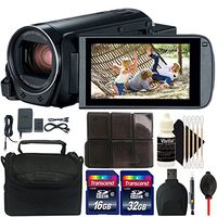 Canon VIXIA HF R800 HD Camcorder (Black) + 48GB Memory Card + Accessory Kit