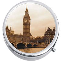 Big Ben London Medicine Vitamin Compact Pill Box