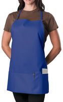 KNG Pack of 2 - Royal Blue Adjustable Bib Apron - 3 Pocket
