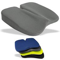 Medipaq Freedom Wedge Cushion - Great for Coccyx Relief, Lumbar Support, Back Pain in The Car Or at Home Grey 3-D Mesh