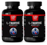 Taurine Source Naturals - L-Taurine 500MG - Fat Burners for Women 2 Bottles 200 Capsules
