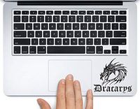 Dracarys Drogon Daenerys Game of Thrones Printed Trackpad Clear Vinyl Decal Sticker Compatible with Apple MacBook Pro Air 11" 12" 13" 15" All Years Laptop Keyboard (11 " MacBook Air)