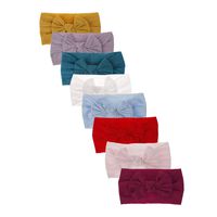 Baby Girl Nylon Headbands Newborn Infant Toddler Hairbands and Bows Child Hair Accessories (MB01-8pcs)