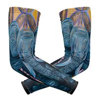 LEVEIS Elephant Arm Sleeves UV Protection for Men Women Sunblock Protective Gloves Running Golf Cycling Driving Long Arm Cover 1 Pair