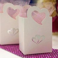 Efavormart Silver Heart Basket-25pc