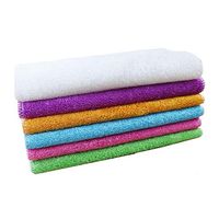 VEIREN 10 Pack Kitchen Clean Rags, 9 x 7 Inch Bamboo Fiber Dish Bowl Wash Cloth/Towel Bulk, Machine Washable