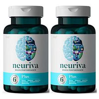 NEURIVA Plus Brain Performance (30 Count), Brain Support Supplement with Clinically Proven Natural Ingredients 1 ea (Pack of 2)