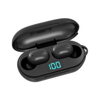 New Wireless Earphones True Bluetooth 5.0 Stereo One-Key Headphones with LED Digital Display,Sports Sweatproof Mini in-Ear Noise Cancelling Headphones Auto Pairing Charging Earbuds