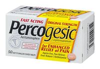 Percogesic Aspirin-free, Pain Reliever, Fever Reducer Tablets, Original Strength - 50 Ea (Pack of 5)
