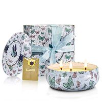 Spring Scented Candle, 13.5oz, Natural Soy Wax Candles with Fragrance of Spring, Gift Candles Travel Tin, 3 Wick Essential Oil Candles, Gifts for Women Relaxation Stress Relief, Indoor and Outdoor