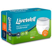 Supreme FlexRight Protective Unisex Underwear (Medium 32" - 44" Waist) - 20 Count