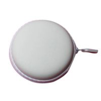DZT1968 Storage Case Bag for Earphone Headphone SD TF Cards Colourful Portable Mini Round Hard (White)