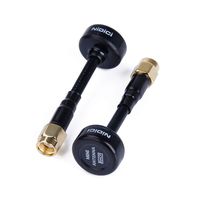NIDICI 5.8GHz FPV Antenna RP-SMA for FPV Transmitter TX Fatshark Goggles FPV RC Drone (Black Pack of 2)