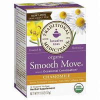 Traditional Medicinals Smooth Move Senna Herbal Stimulant Laxative Tea, Chamomile, Net WT 1.13oz by Traditional Medicinals