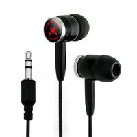 Zombie Suppression Task Force AK-47 Biohazard Red Novelty in-Ear Earbud Headphones - Black