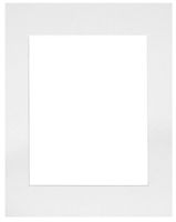 50 set of White 12x12 Photo Mats for 8x8 + backing