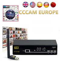 HD Satellite TV Receiver Full powervu, cccam, bisskey V8 Super DVB-S2 IPTV Satellite Receiver hot sale better than opennbox v8s