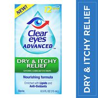 Clear Eyes Advanced, Dry & Itchy Relief Eye Drops, 0.5 FL OZ