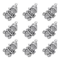 HOUSWEETY 20pcs Bear Christmas Charms Pendants