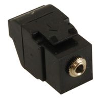 ICC 3.5 mm Stereo Audio Module Push-pin, Black