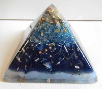 #21 Indigo Blue L.Blue P.Blue Large Pyramid Crystal Orgone Energy Generator 528Hz/7.83Hz/Advance Harmonics (2"H-51mm 3.5"B-89mm, 21 Indigo Blue L.Blue P.Blue)