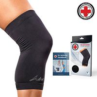 Doctor Developed Copper Knee Brace & Knee Compression Sleeve AND DOCTOR WRITTEN HANDBOOK — GUARANTEED relief for Arthritis, Tendonitis, Injury, Knee support, Running & Weightlifting (XXL)