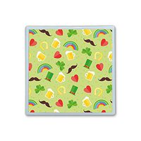 XIANN Care Contact Lens Box Holder Container Case Storage Eyecare Kit -Cute Flat Elements for Saint Patrick's Day