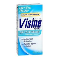 Visine Tears Dry Eye Relief Lubricant Eye Drops 0.5 OZ - Buy Packs and SAVE (Pack of 2)