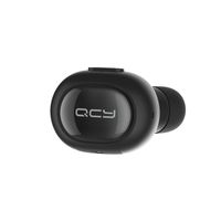 [Mini Bluetooth Earbud] QCY Wireless Invisible Headphones Headset with Mic, Hands-Free Stereo Noise canceling for Apple iPhone 7, 7 Plus, 6 Plus, 5S, 4S, and Android Phones - Black