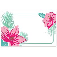 Tropical Flowers Enclosure Cards / Gift Tags - 3 1/2 x 2 1/4in. (50)