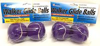 RMS Walker Glide Balls - A Set of 4 Balls with Precut Opening for Easy Installation, Fit Most Walkers (Purple)