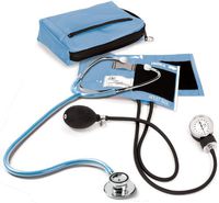 Prestige Medical Premium Aneroid Sphygmomanometer Dualhead Kit, Ciel Blue